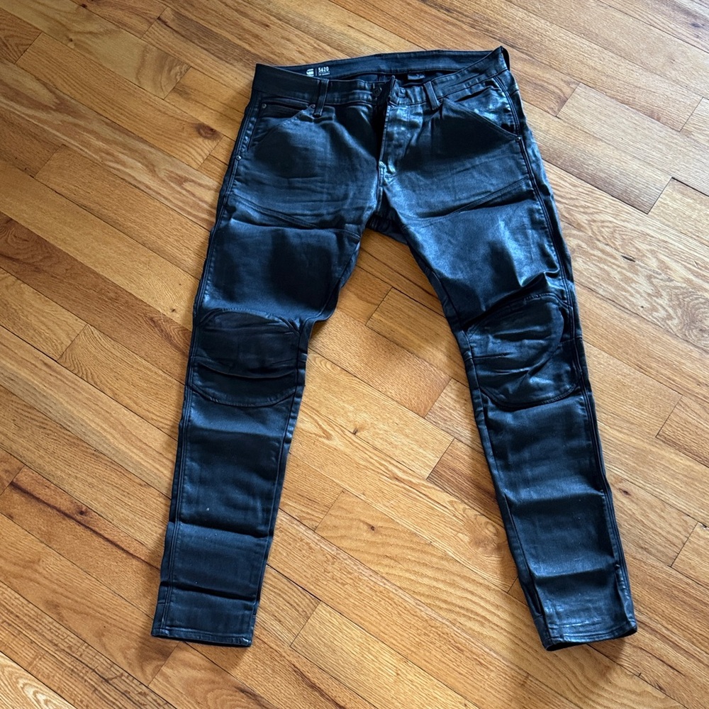 G-Star Raw Black Men's Slim Moto Jeans